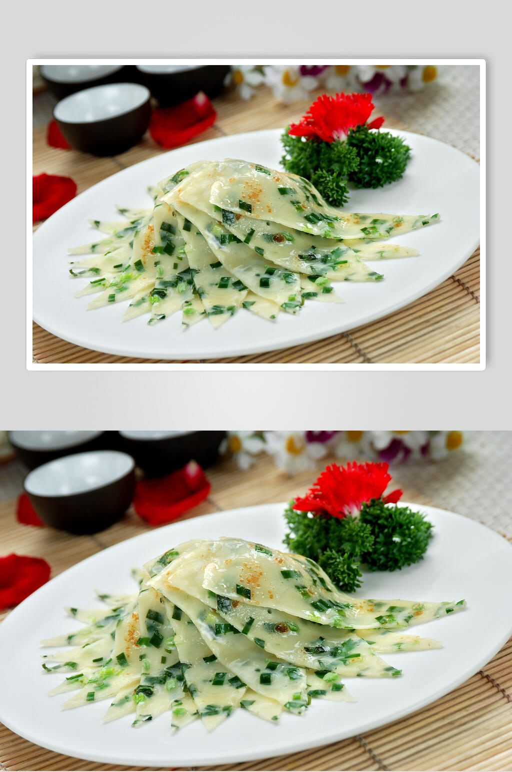 韭菜锅摊食物高清图片素材