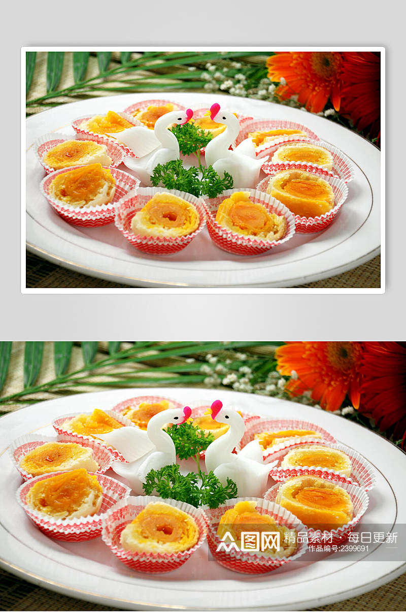 蛋黄酥食物高清图片素材