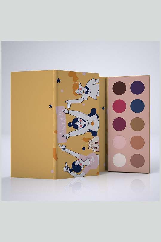 欧美眼影盘包装样机