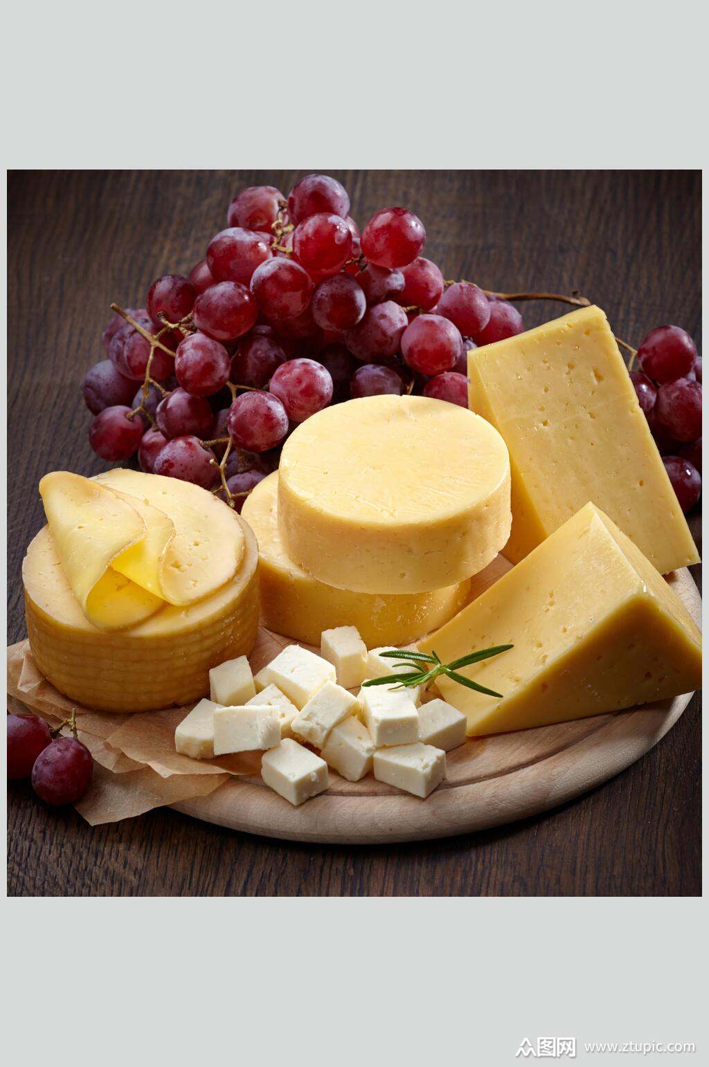 葡萄奶酪乳酪食品图片素材
