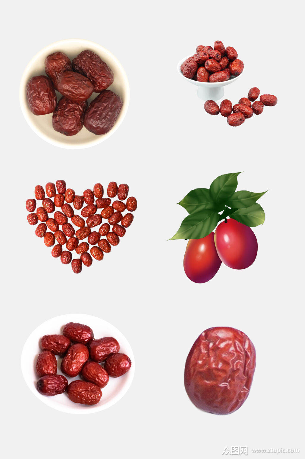 创意新鲜美味红枣免抠素材素材