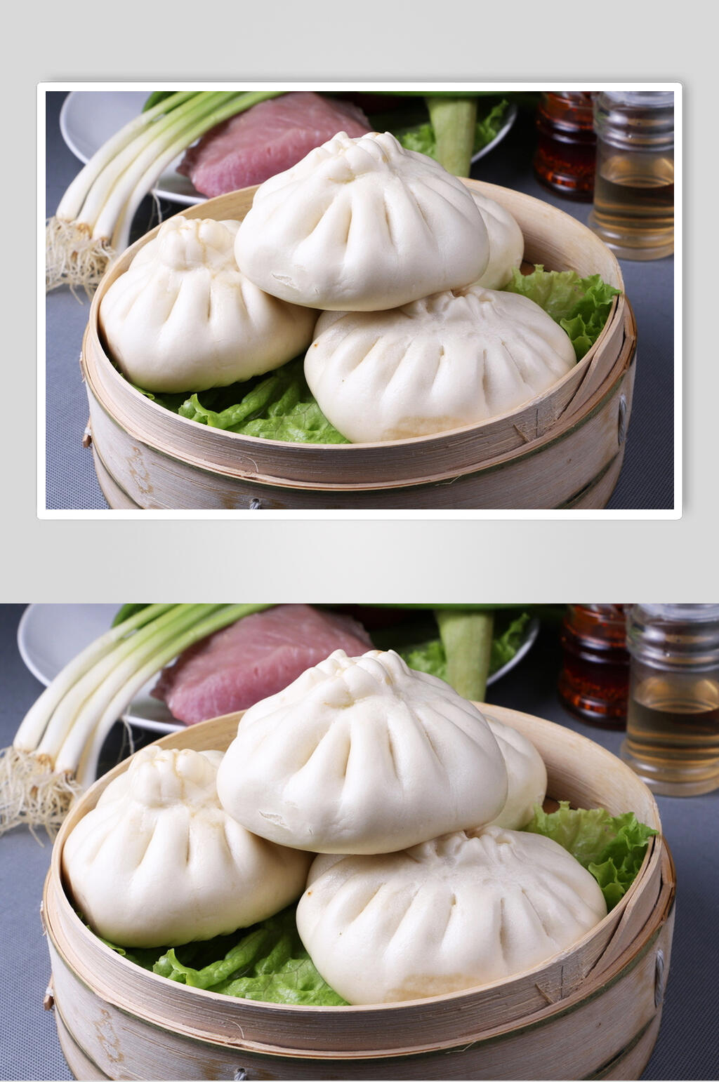 招牌鲜肉包子食物高清图片素材