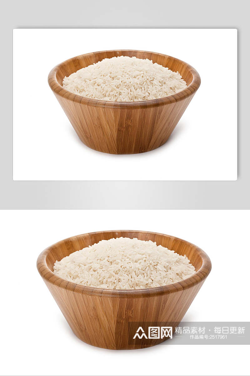 白底大米稻米图片素材