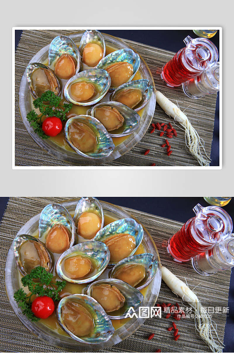 精选海鲜牡蛎蛤蜊生蚝食品图片素材