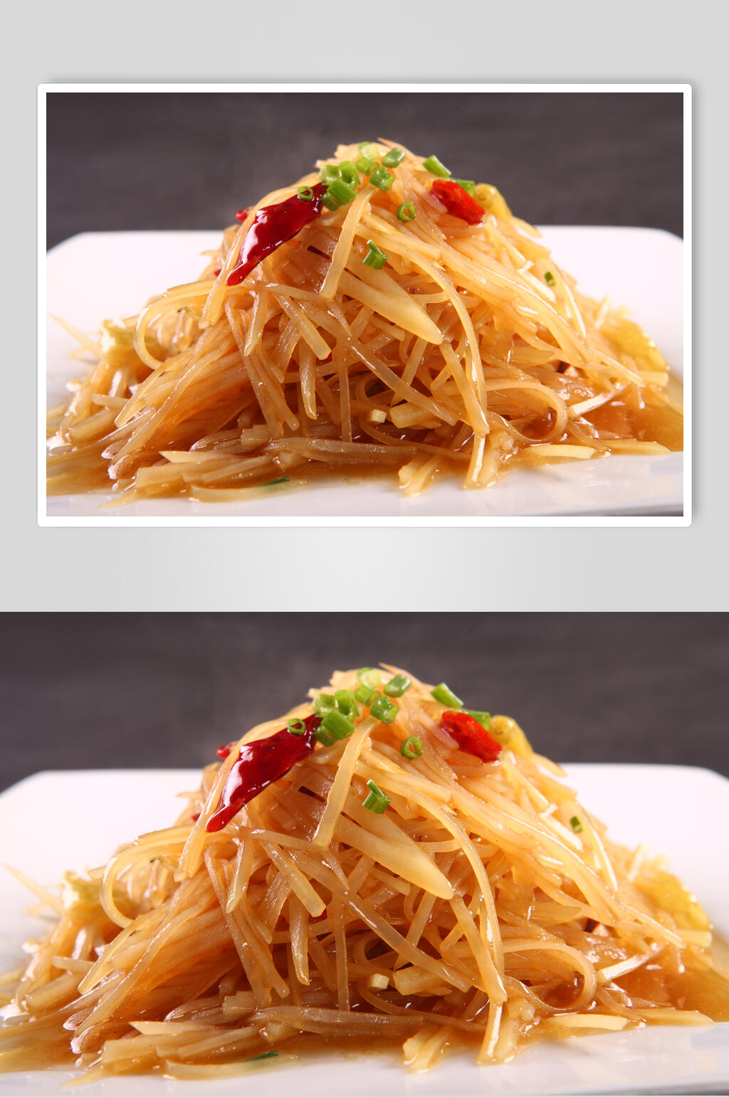 招牌特色酸辣土豆丝食物图片素材