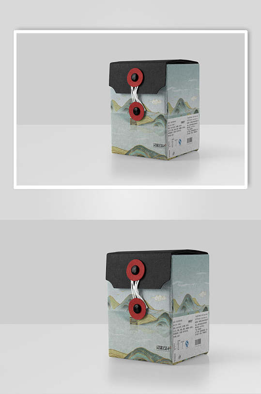 手绘卡通盲盒文创样机