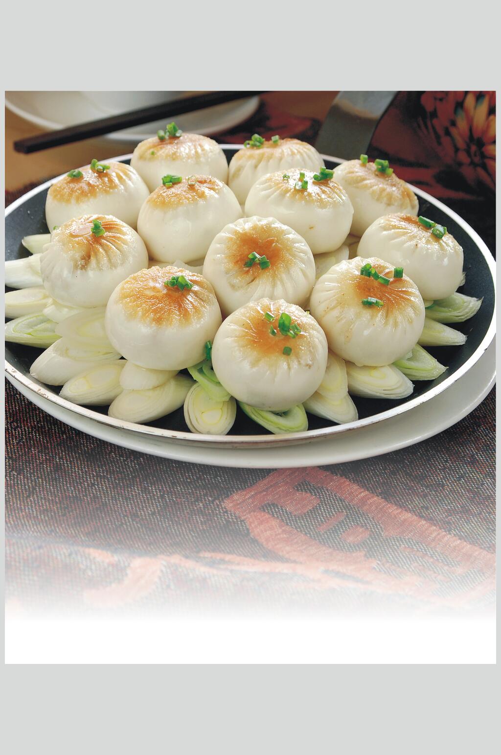 小吃葱香海参包食物图片素材