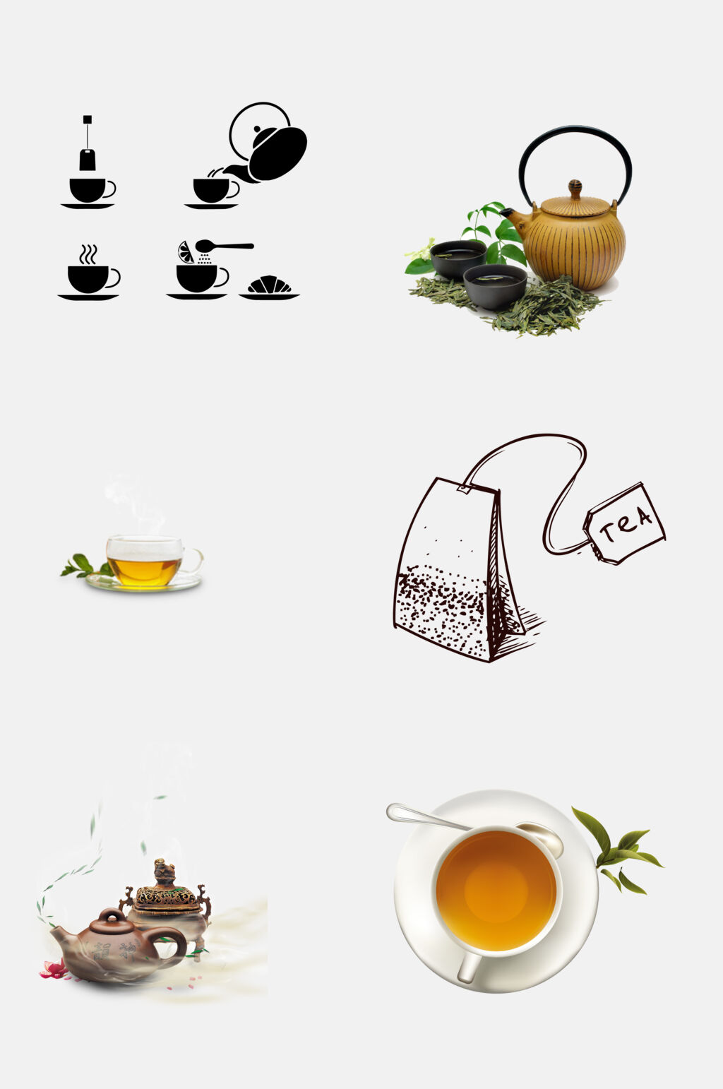 茶香茶叶茶文化免抠素材素材