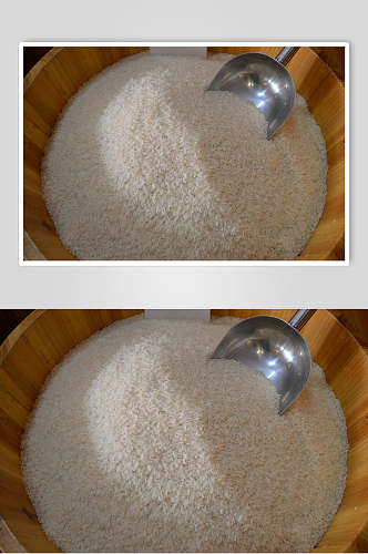 纯白大米稻米图片