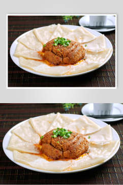 热菜香卷粉蒸肉食品图片