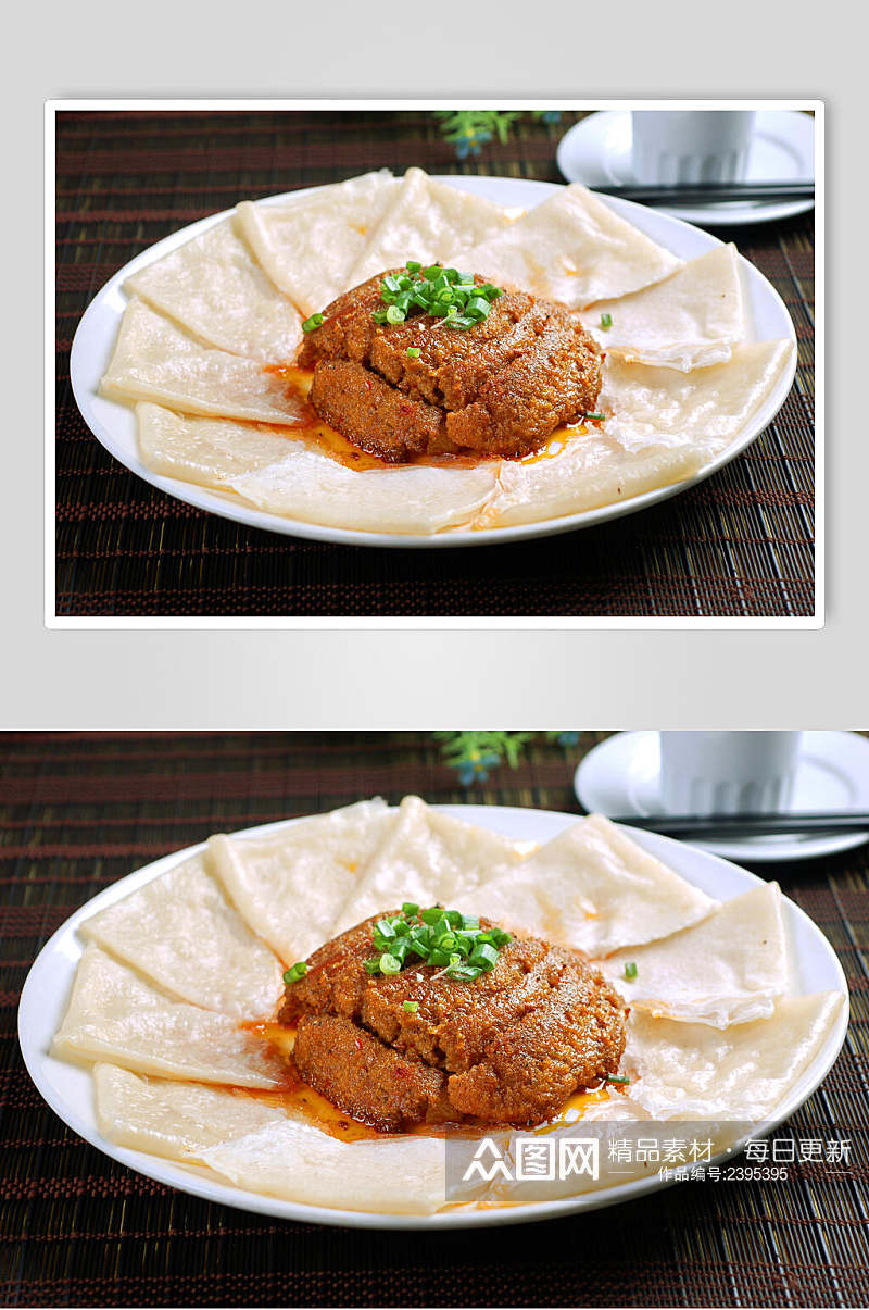 热菜香卷粉蒸肉食品图片素材
