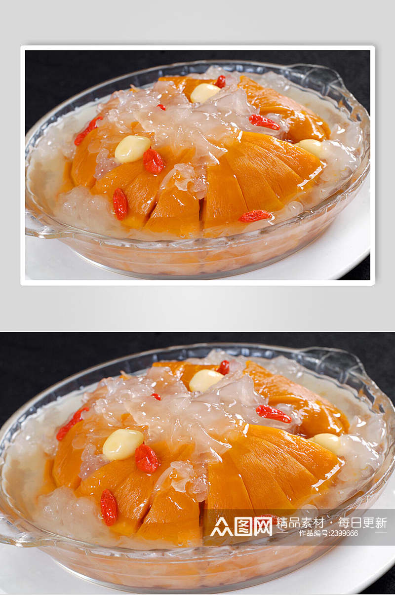 白果扣南瓜食物高清图片素材