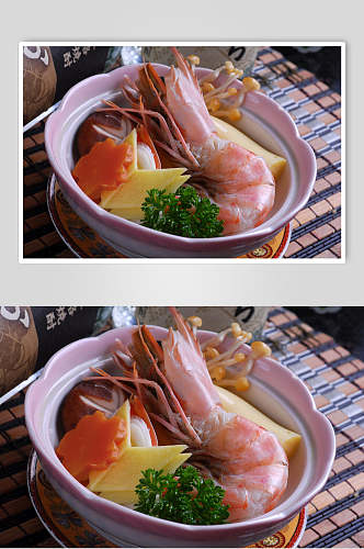 蒸物虾酒蒸食物高清图片