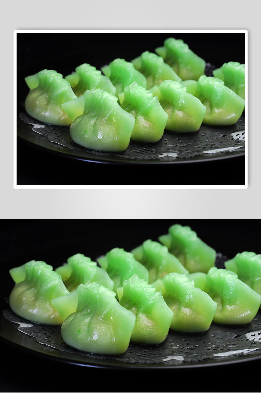 小吃翡翠七彩饺食物图片素材
