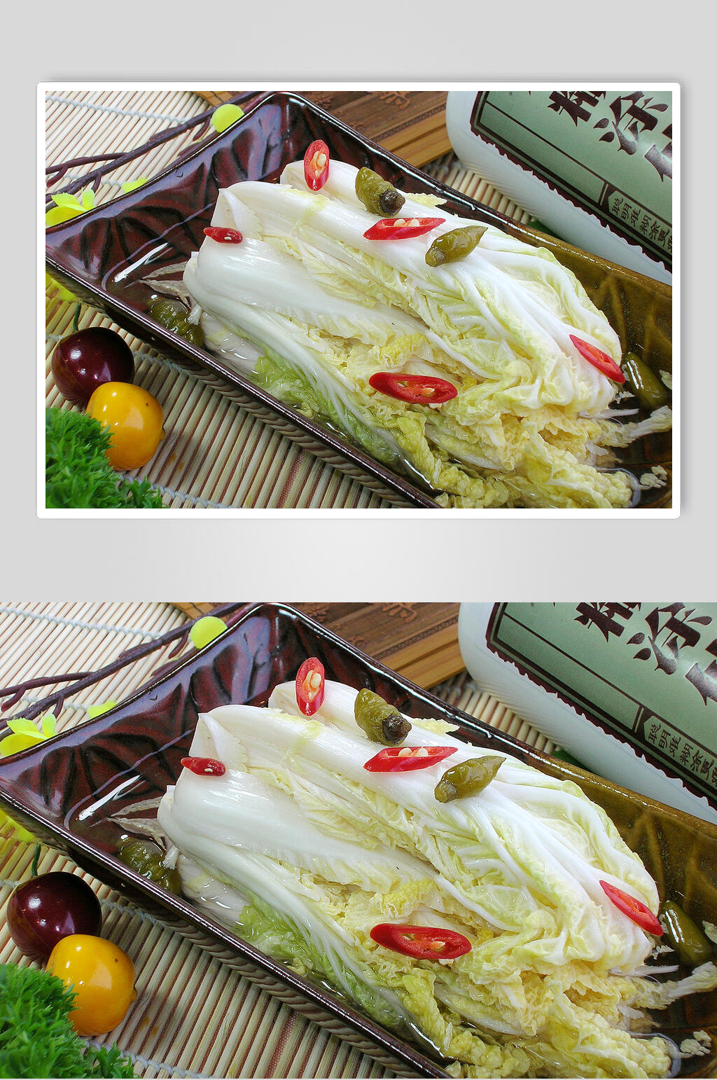 新鲜爽口白菜食物图片素材