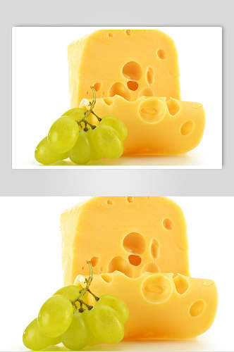 白底葡萄奶酪乳酪图片