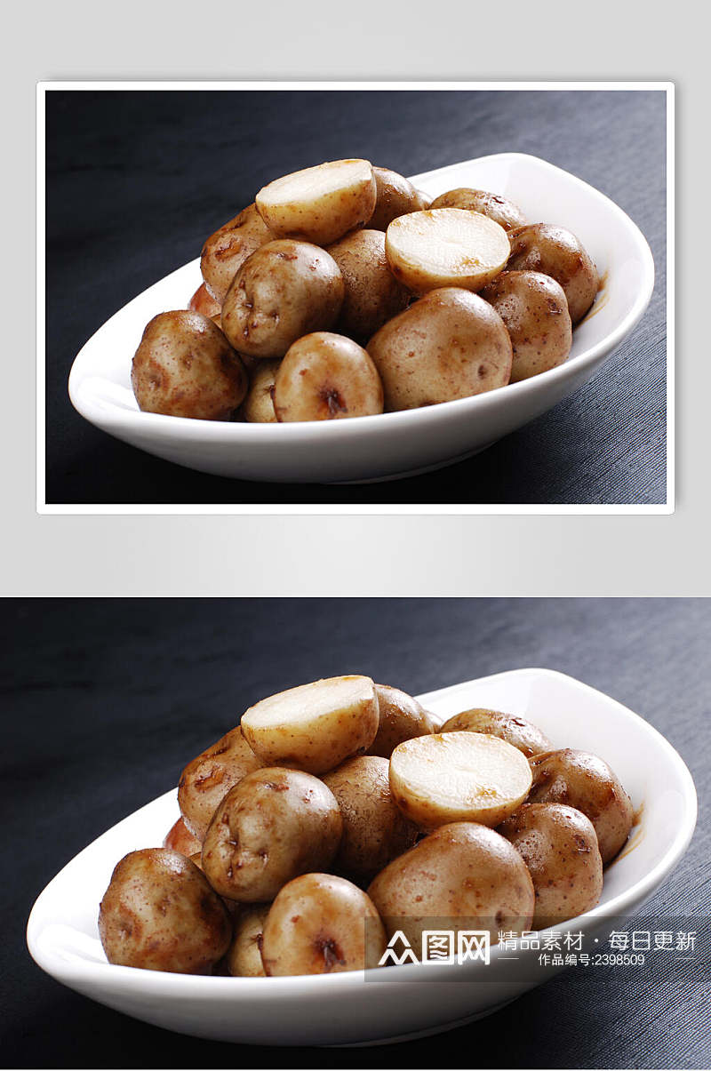香卤小土豆鲜香食品摄影图片素材