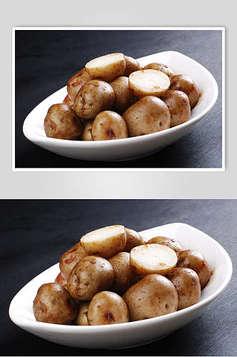 香卤小土豆鲜香食品摄影图片