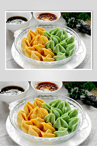 翡翠鸳鸯饺食品摄影图片