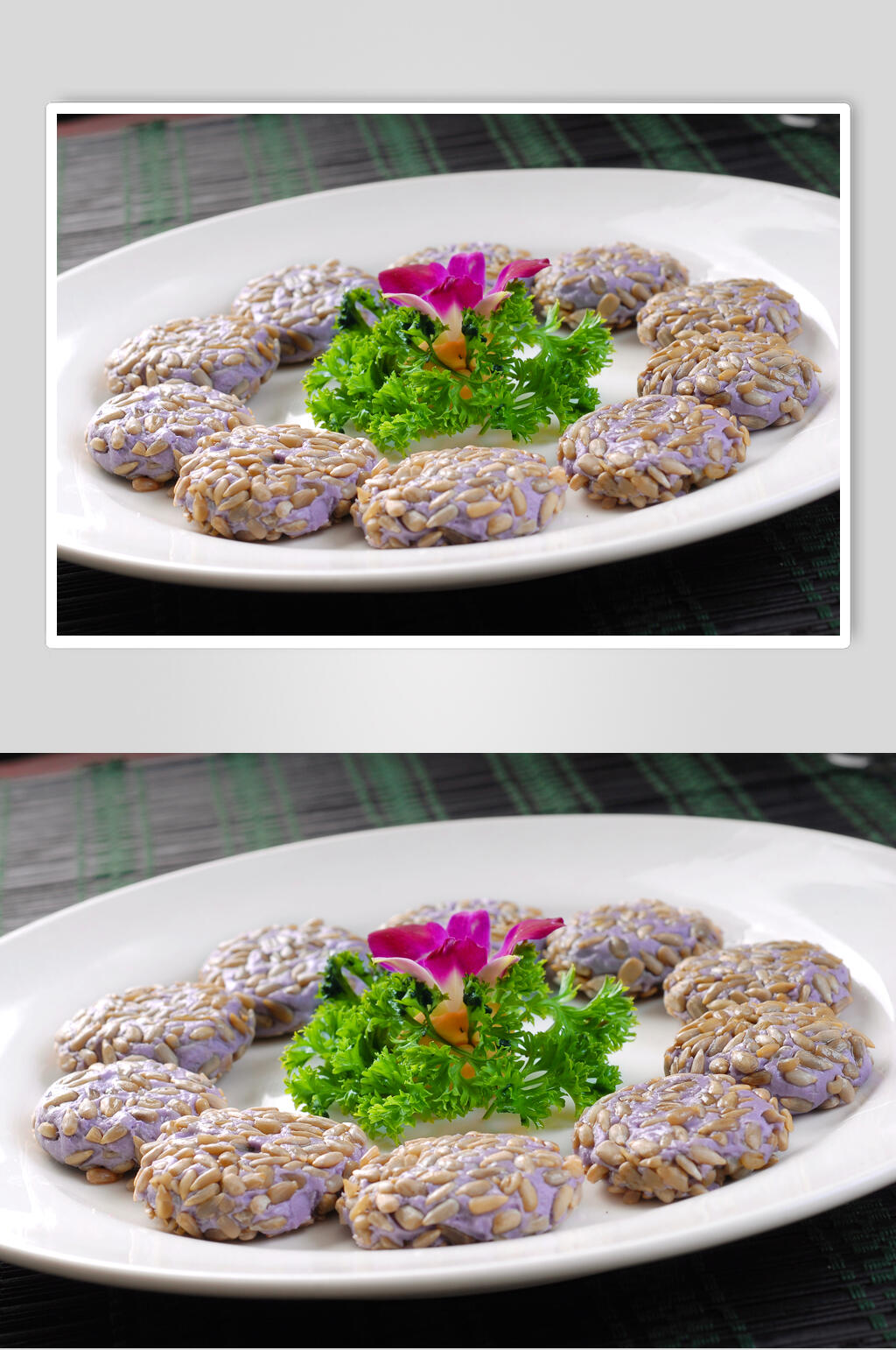 小吃葵仁香芋饼新鲜食品摄影图片素材