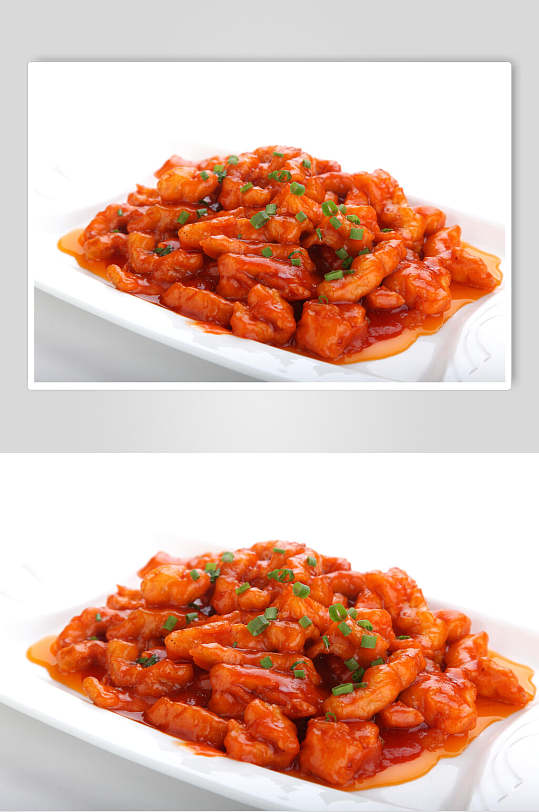 招牌葱香糖醋里脊图片