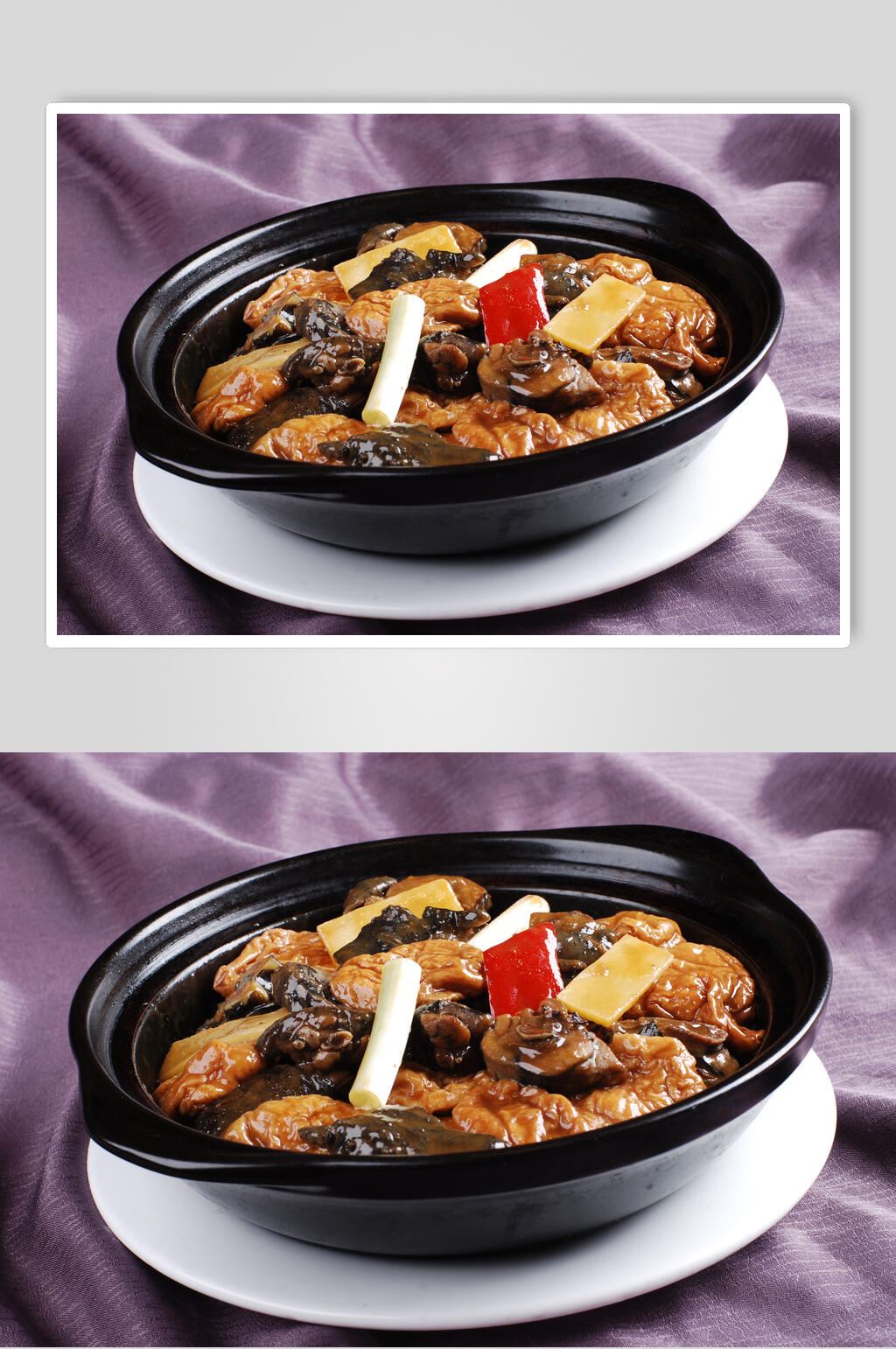 面筋焖乌鸡美食图片素材
