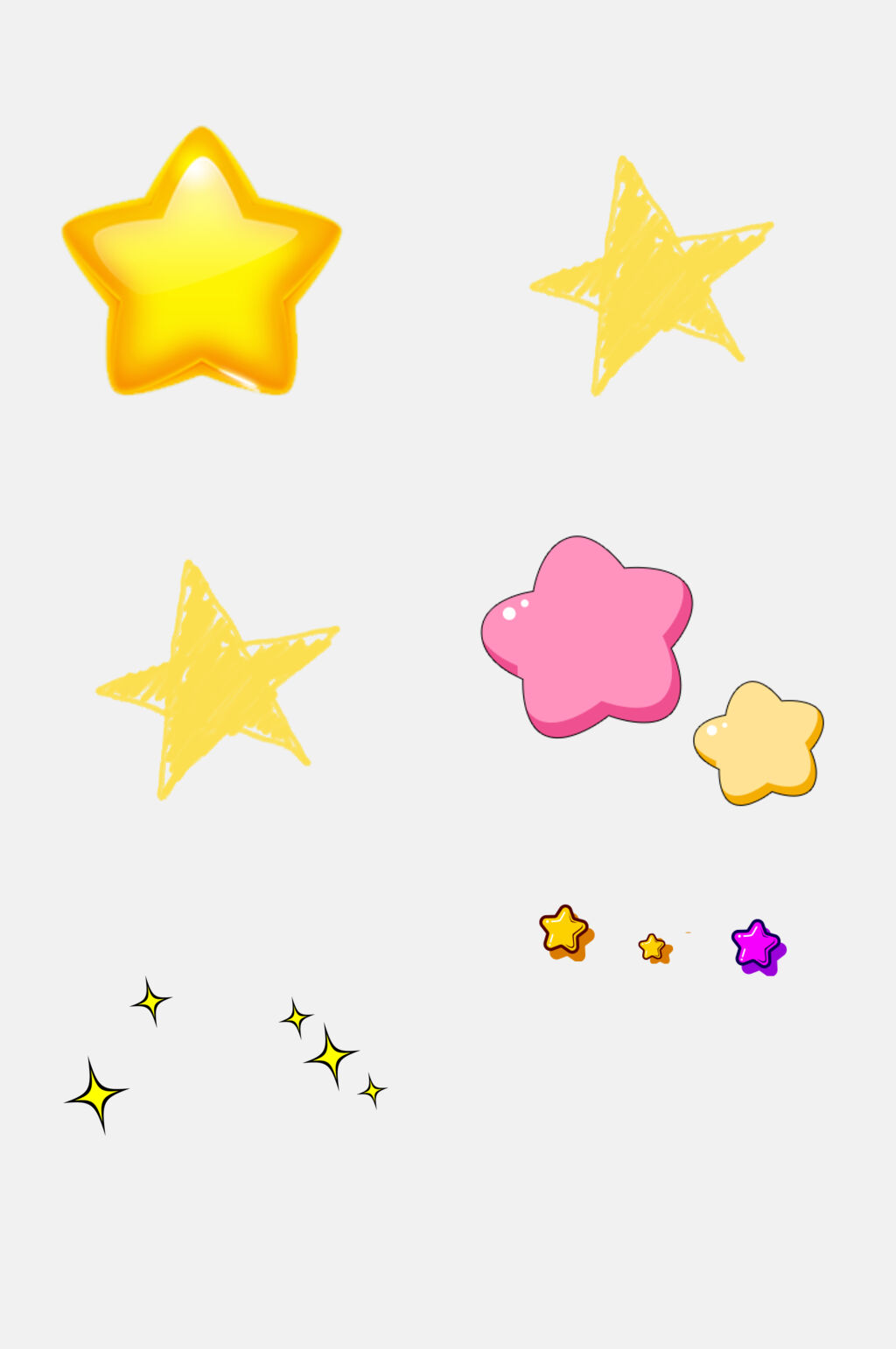 清新星星免抠素材素材