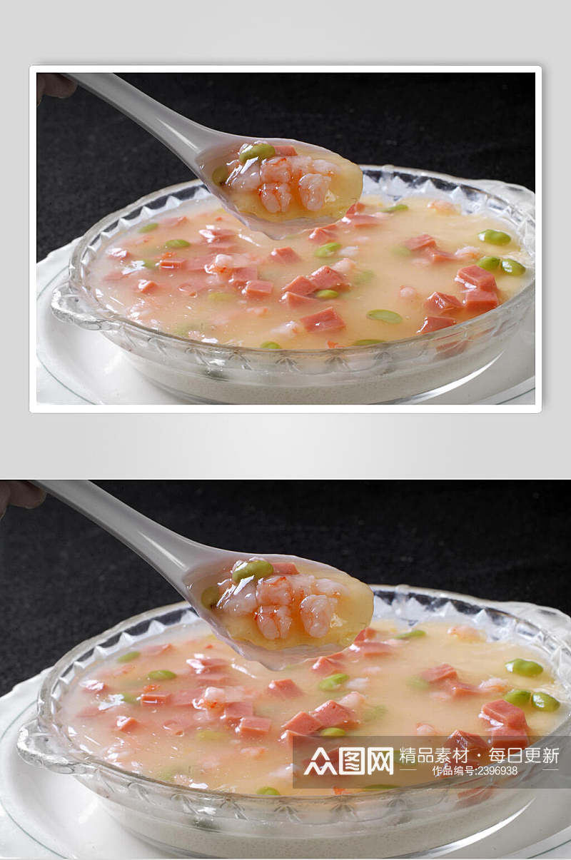 蒸菜海鲜蒸蛋食物高清图片素材