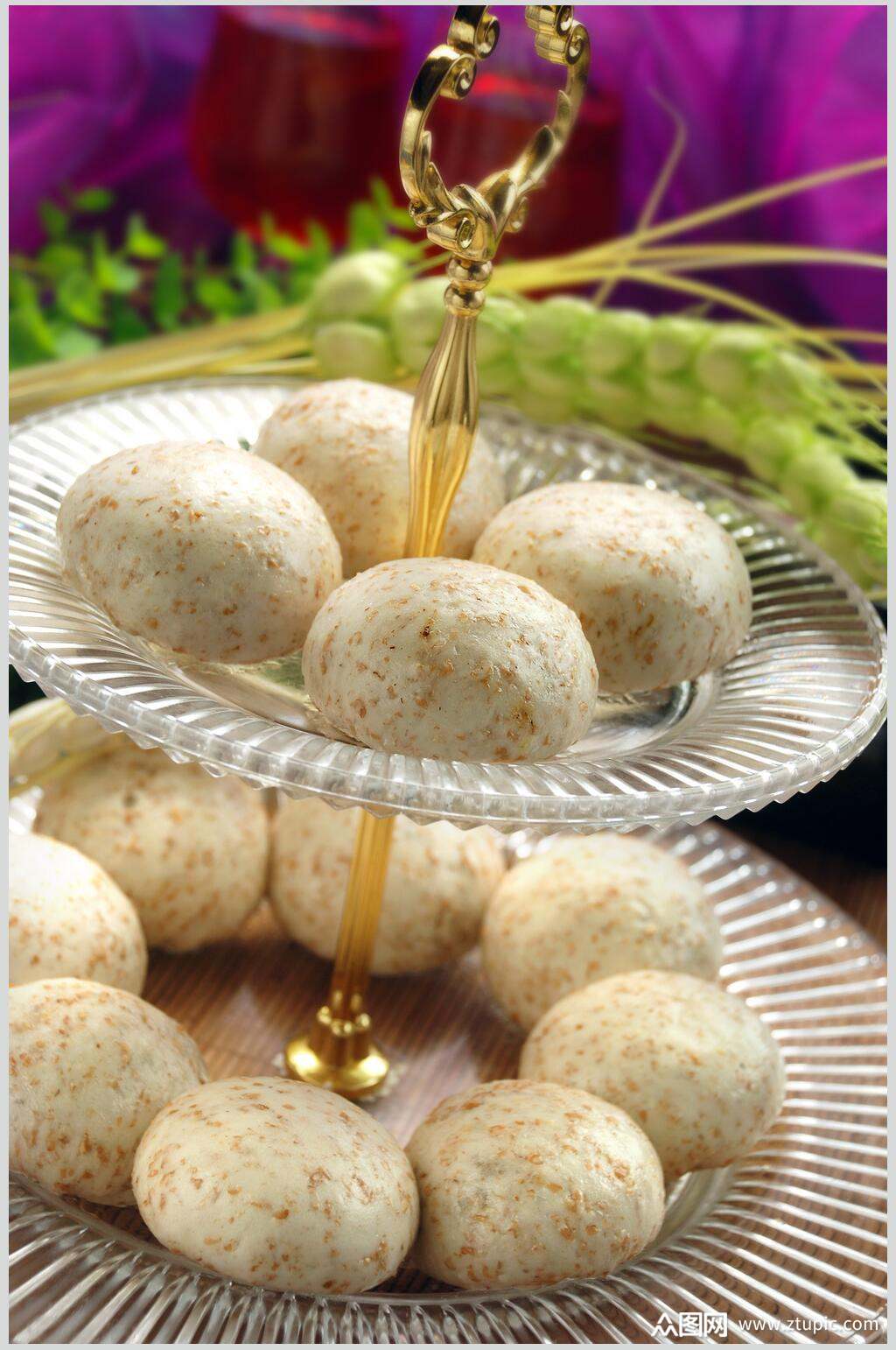 小吃招牌麦香包食品图片