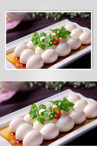 清蒸鹌鹑蛋食物图片