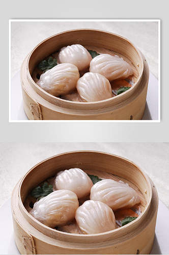 新鲜水晶虾饺食物高清图片