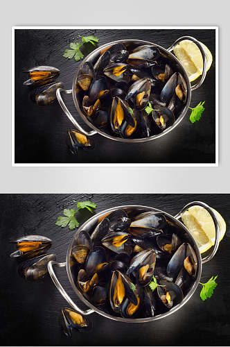 干锅牡蛎蛤蜊生蚝图片