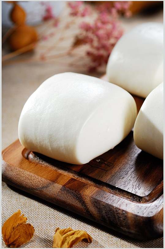 招牌面食白馒头食物高清图片