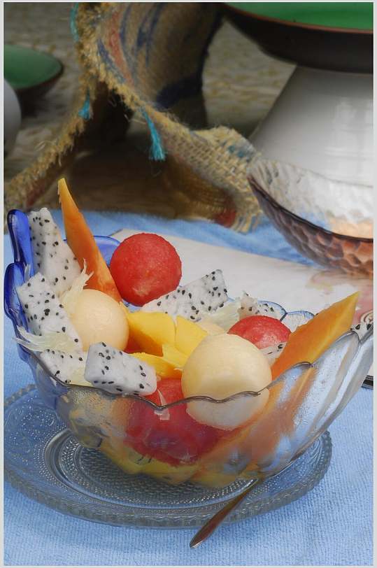 夏季水果捞甜品图片