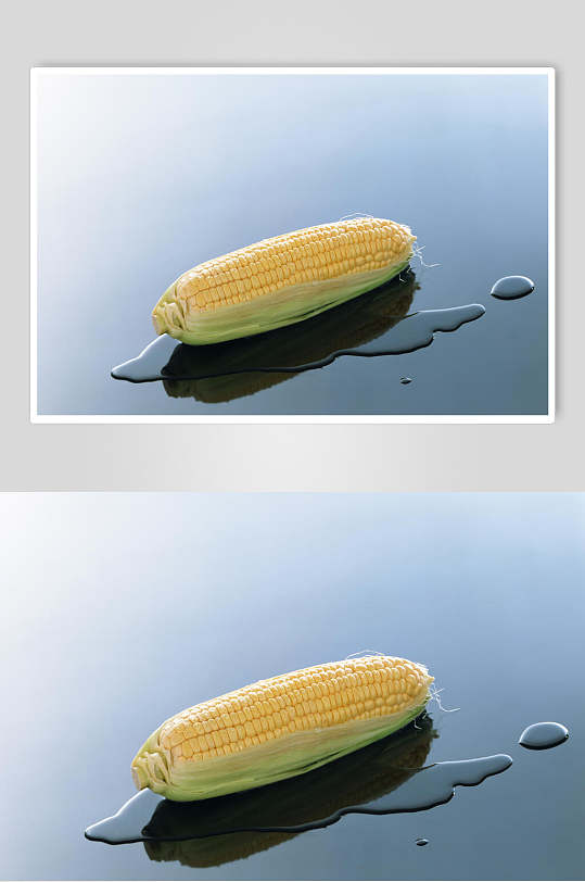 清新玉米棒玉米粒图片