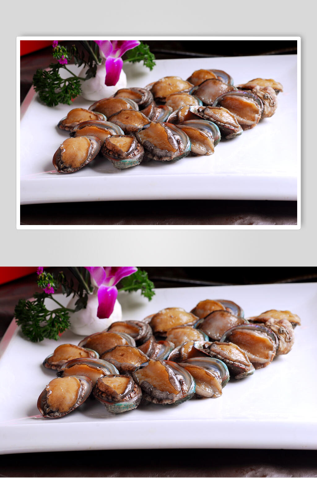 招牌海鲜鲜鲍图片素材