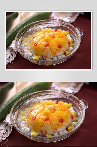 蒸菜水晶菠萝饭食物图片