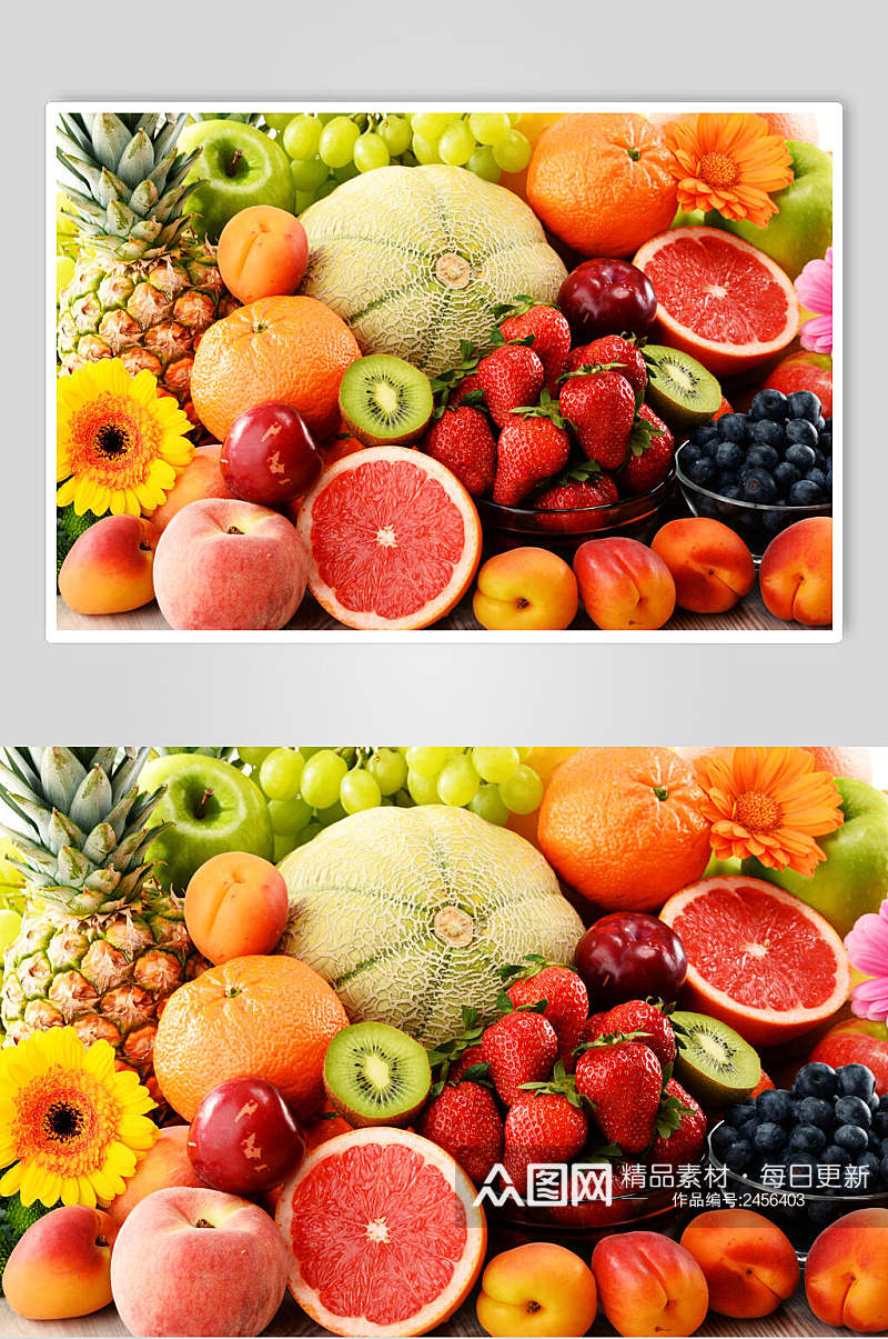 创意水果集锦图片素材