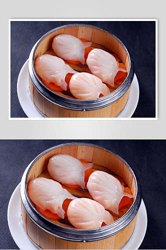 点心贡品虾饺皇食物高清图片