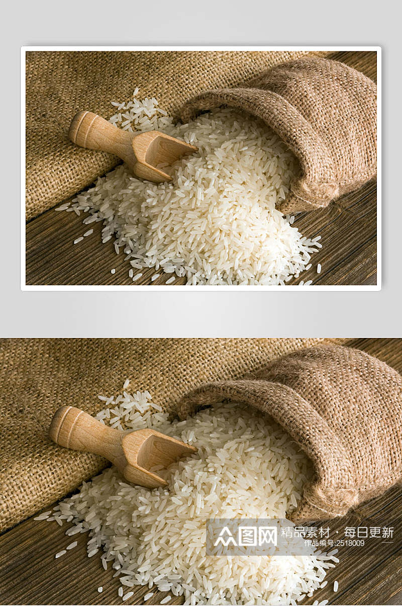 生态大米稻米高清图片素材