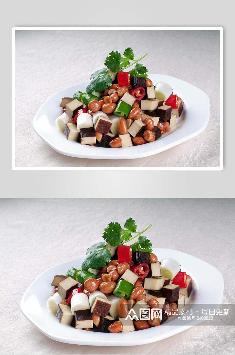 花仁豆干食物高清图片素材