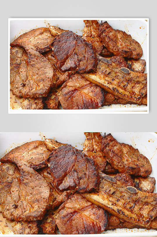 西餐飘香牛排猪排羊排食品图片