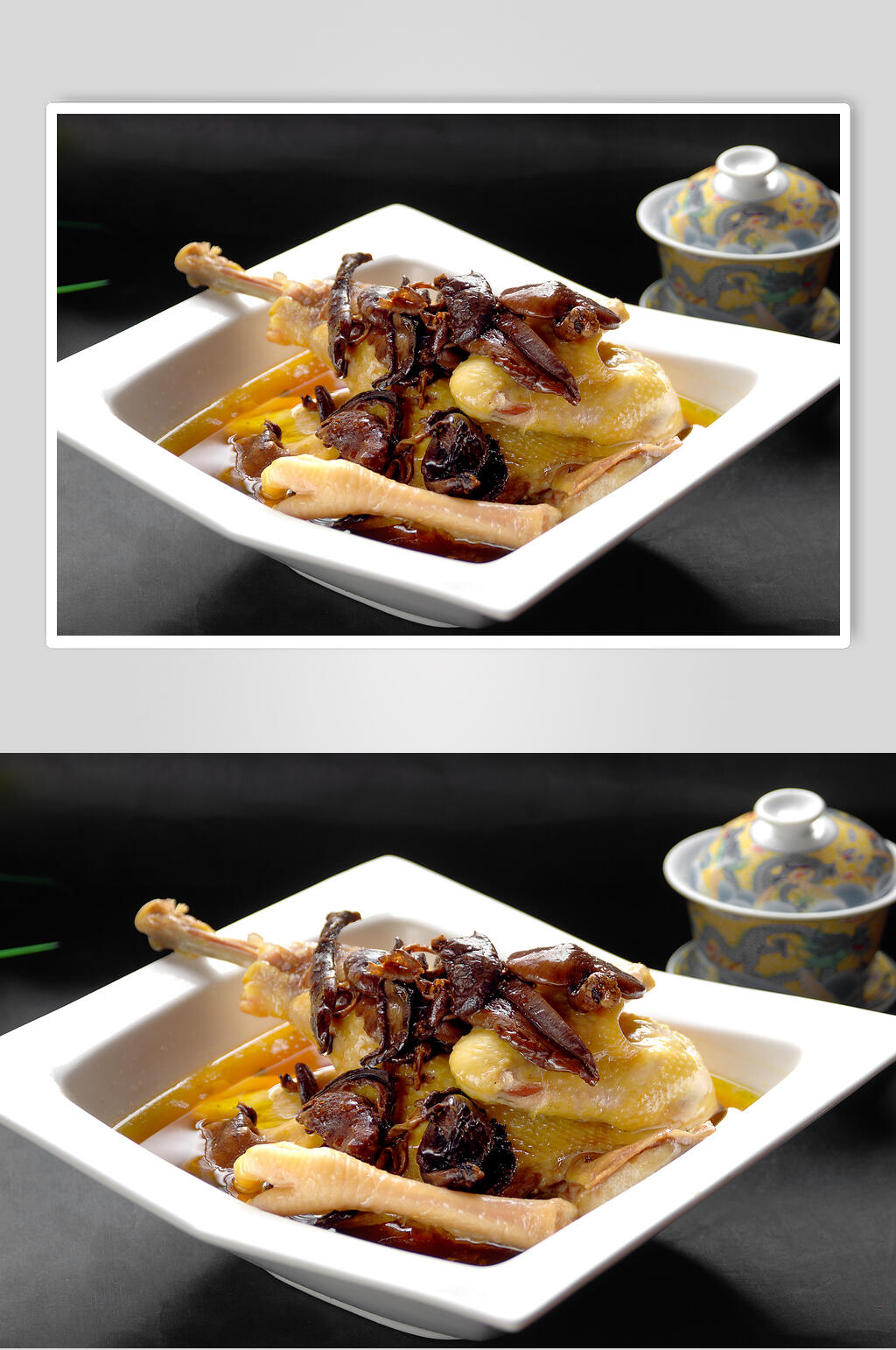 玺味旱蒸鸡美食图片素材