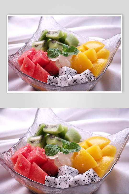 夏日水果捞甜品食品图片