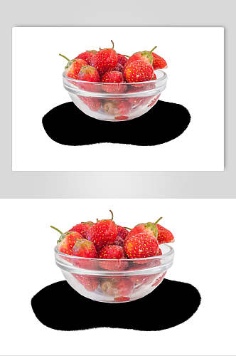 冰镇草莓水果素材