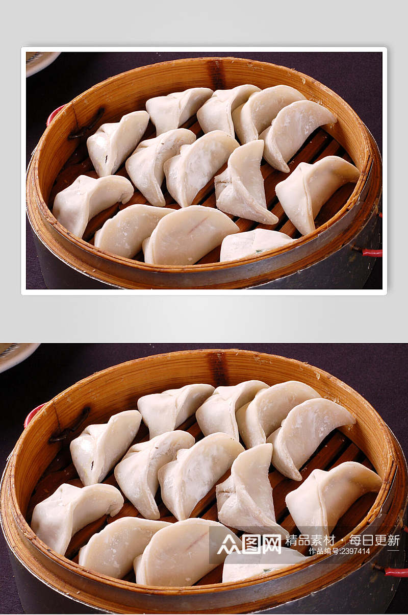 招牌蒸蒸饺食物高清图片素材
