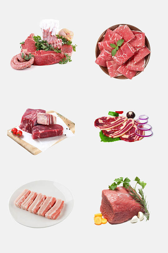精选食材猪肉免抠元素