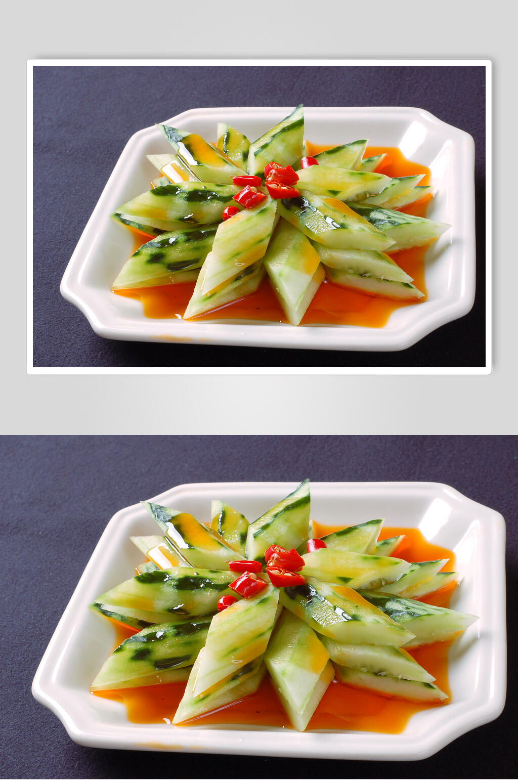 红油黄瓜食物图片素材