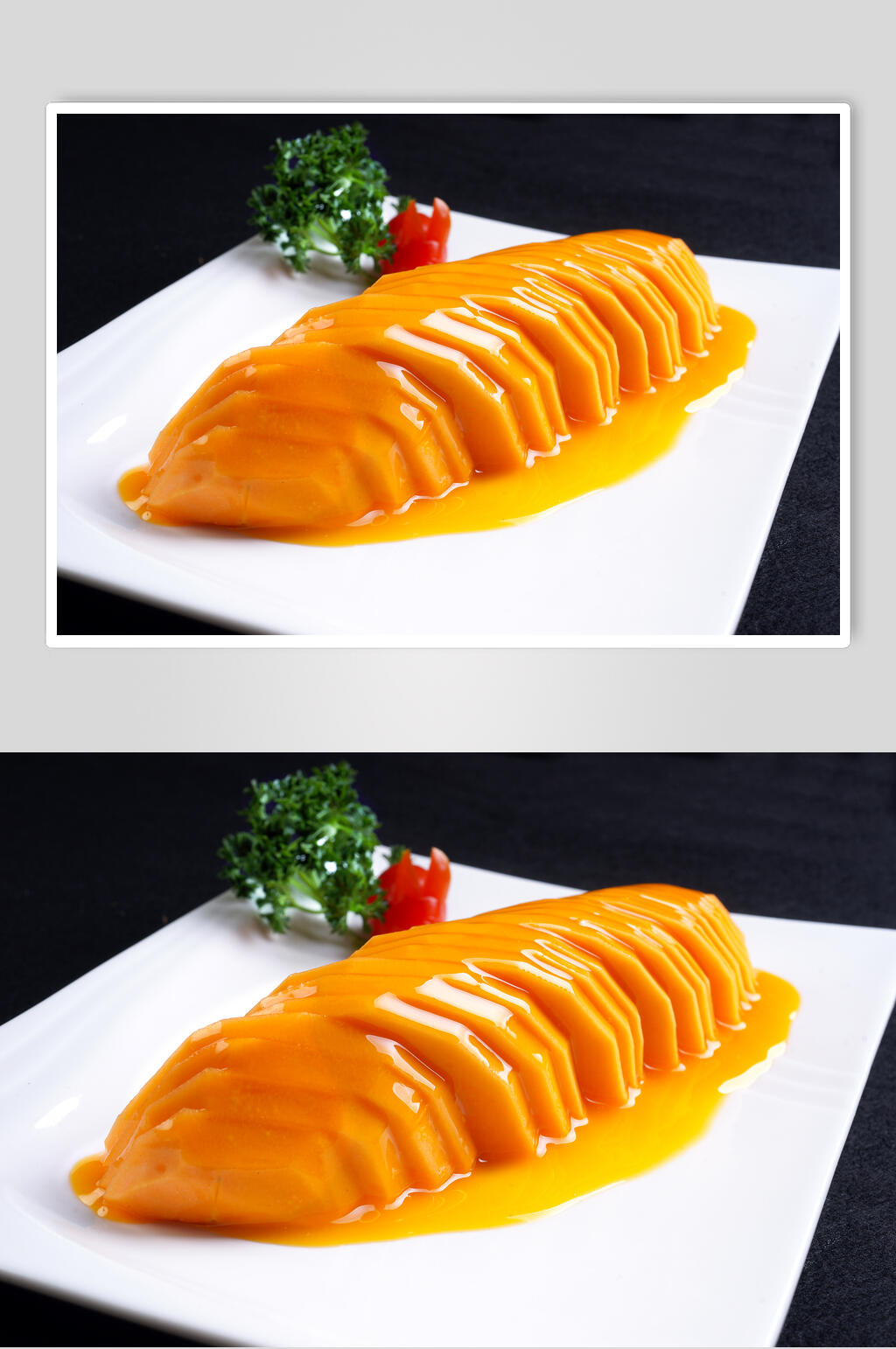 橙香木瓜食品摄影图片素材