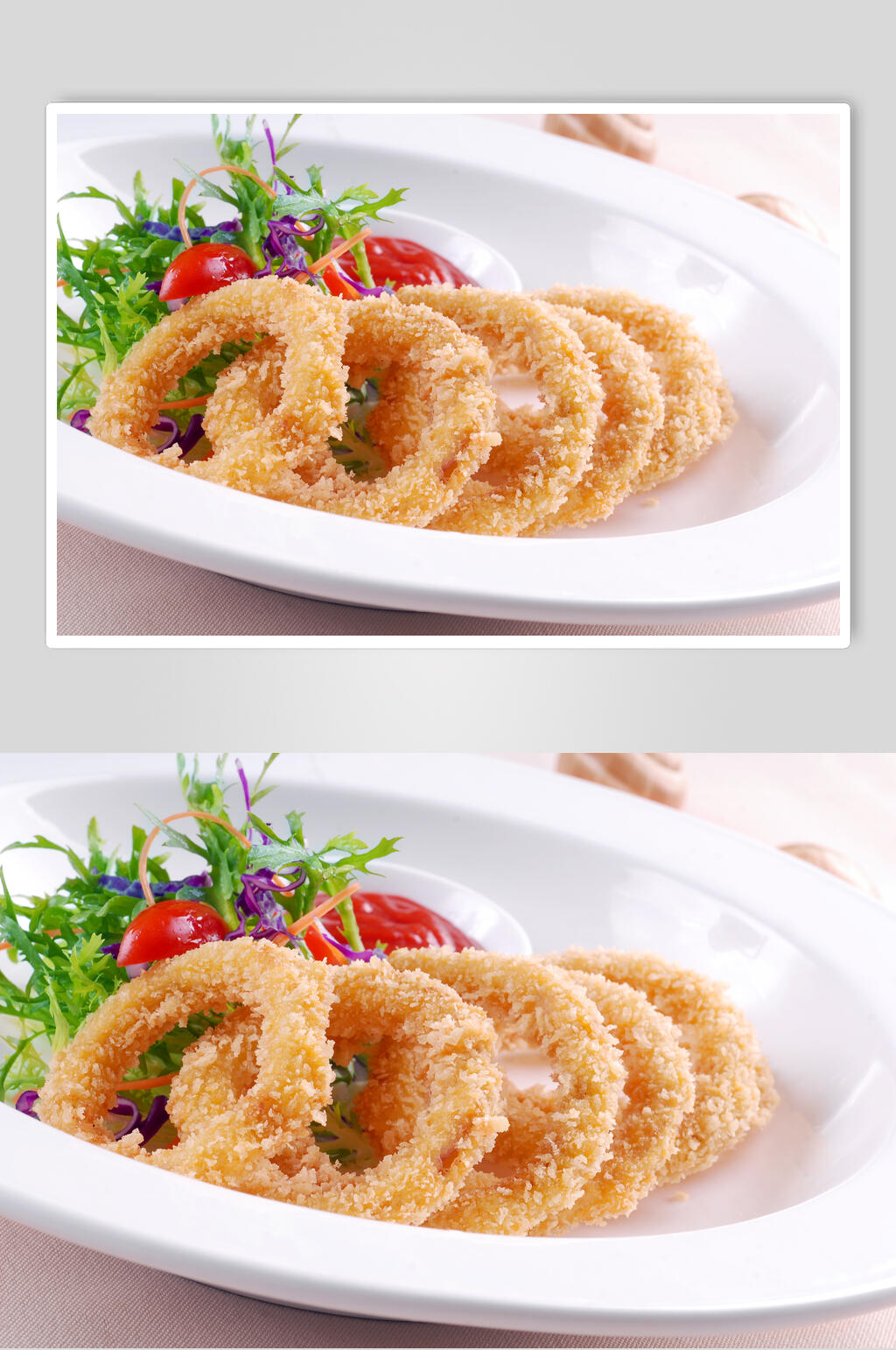 小吃香炸洋葱圈食品图片素材